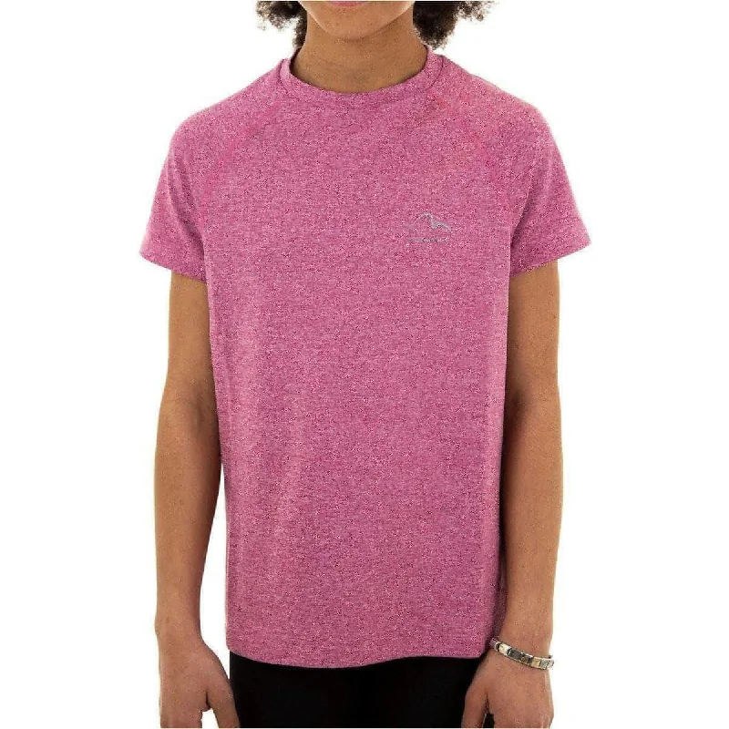 Extra Savings More Mile Train To Run Girls Short Sleeve Running Top - Pink