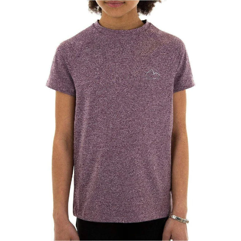 Final Markdown More Mile Train To Run Girls Short Sleeve Running Top - Purple