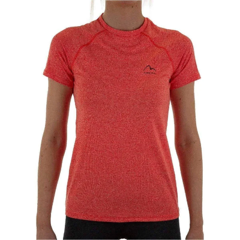 Super Deal More Mile Train To Run Short Sleeve Womens Running Top - Orange