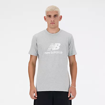 Quick Sale NEW BALANCE MEN'S ESSENTIAL LOGO GREY TEE