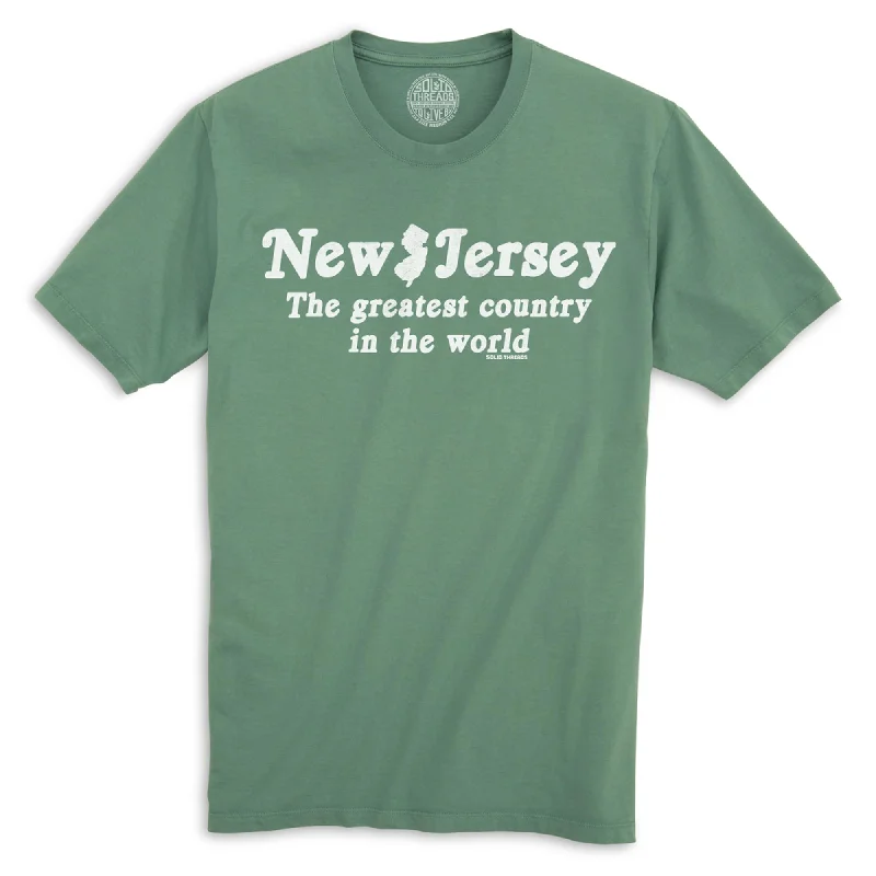 New Jersey The Greatest Country In The World Organic Cotton T-shirt