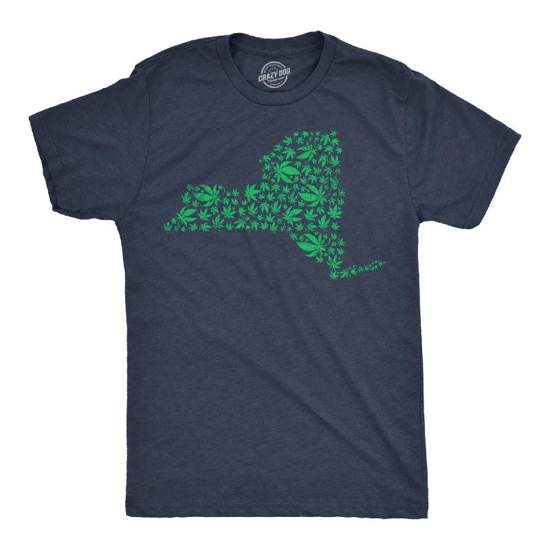 Loyalty Reward New York State Pot Leaves Men's T Shirt