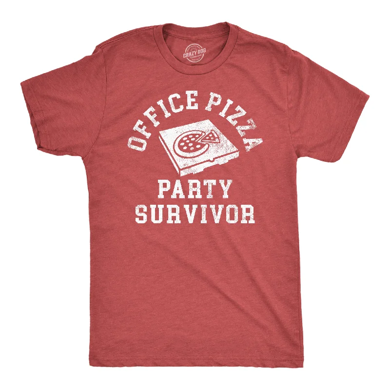 Office Pizza Party Survivor Men's T Shirt