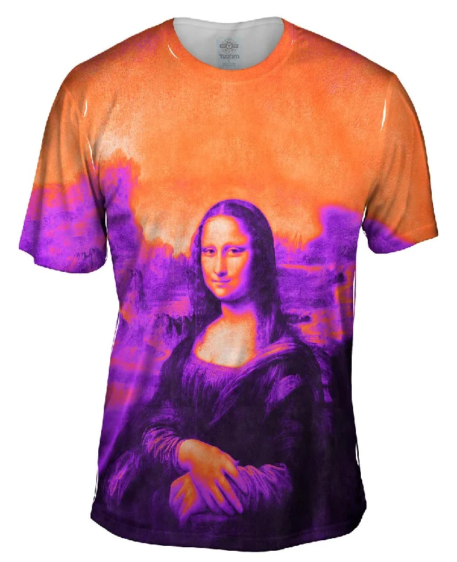 Pop Art - "Da Vinci Mona Lisa Black Orange" (1517)