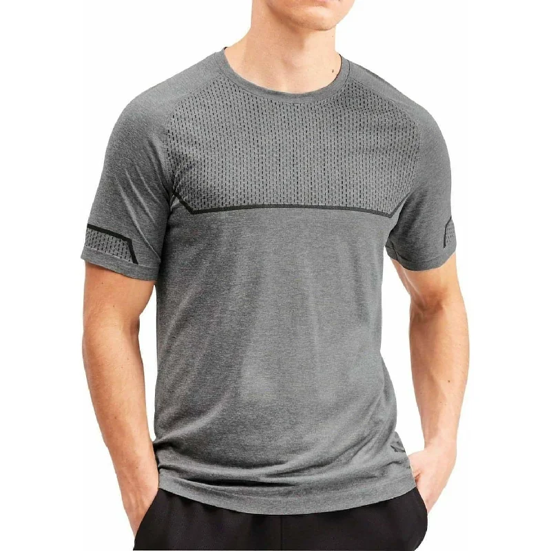 Special Offer Puma Energy Seamless Short Sleeve Mens Running Top - Grey