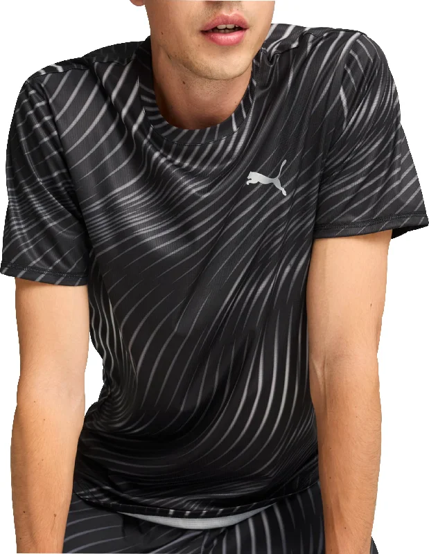 Inventory Reduction Puma Favourite Short Sleeve Mens Running Top - Black
