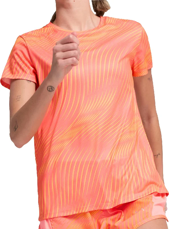 Warehouse Sale Puma Favourite Short Sleeve Womens Running Top - Orange