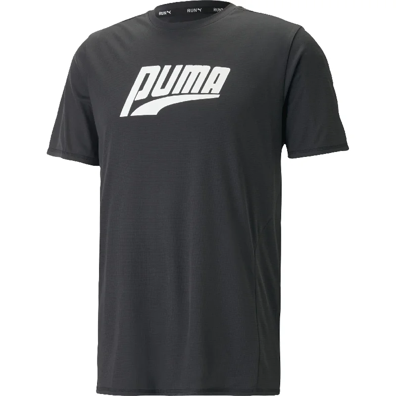 Limited Offer Puma Run Favourite Graphic Short Sleeve Mens Running Top - Black