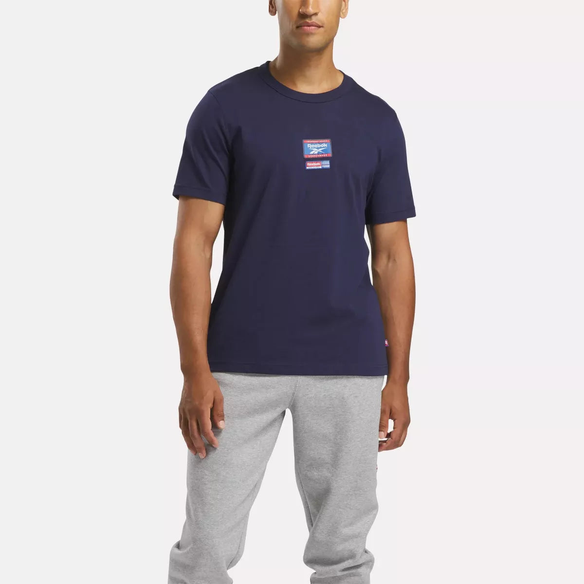 Price Blitz REEBOK MEN'S IDENTITY BADGE NAVY TEE