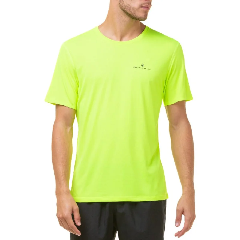 Midnight Sale Ronhill Core Short Sleeve Mens Running Top - Yellow