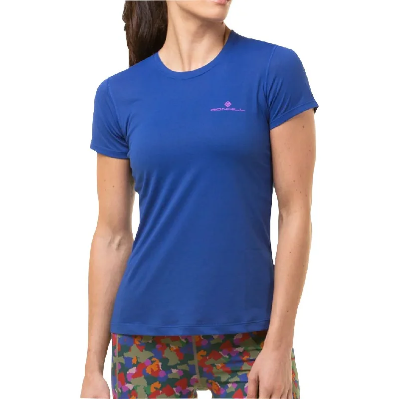 Stock Up Ronhill Core Short Sleeve Womens Running Top - Blue