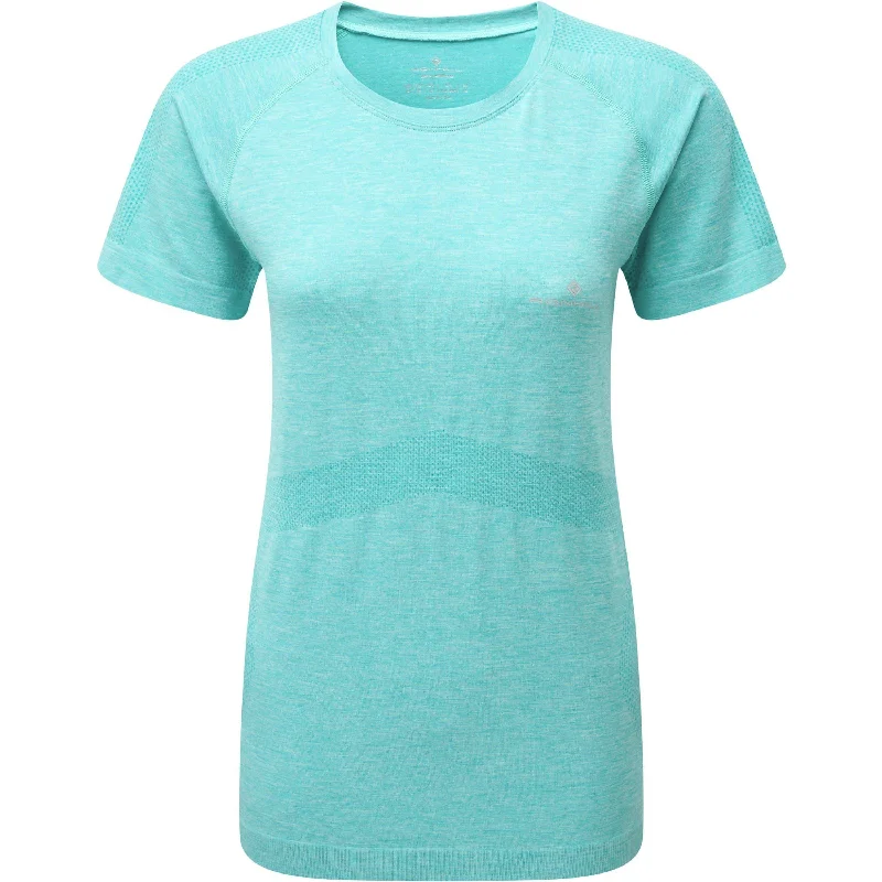 Price Drop Ronhill Infinity Marathon Short Sleeve Womens Running Top - Blue