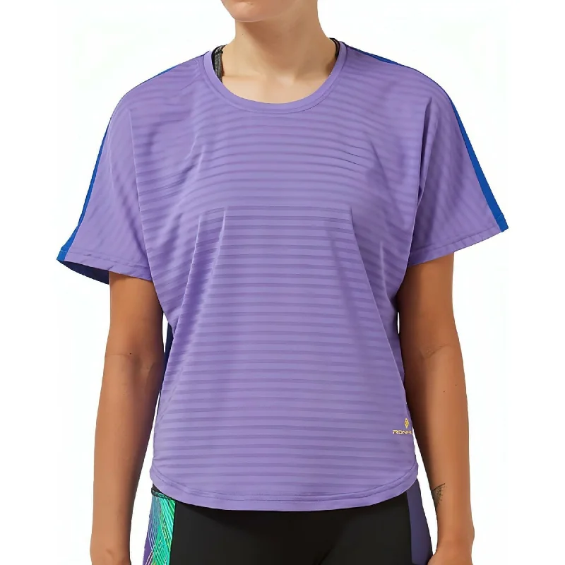 Extra Savings Ronhill Life Agile Short Sleeve Womens Running Top - Purple