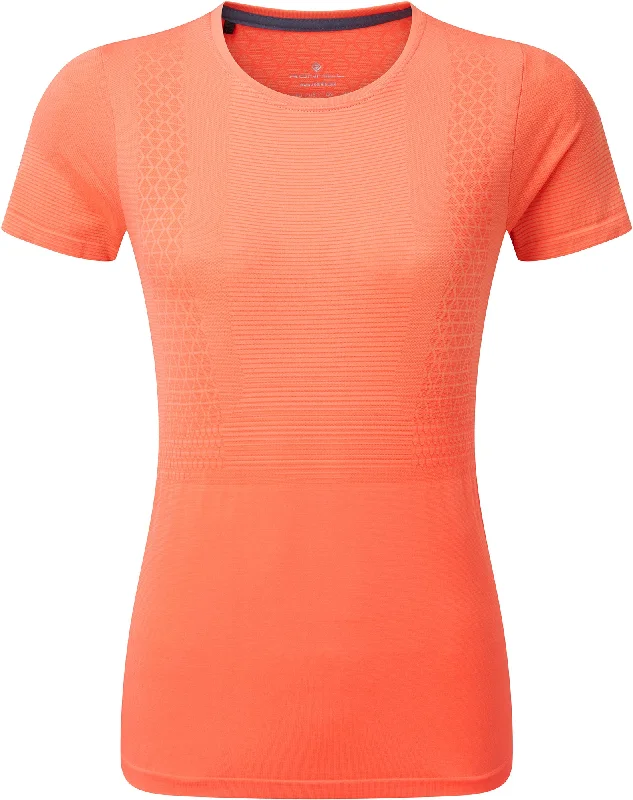 Early Access Ronhill Tech Marathon Short Sleeve Womens Running Top - Orange