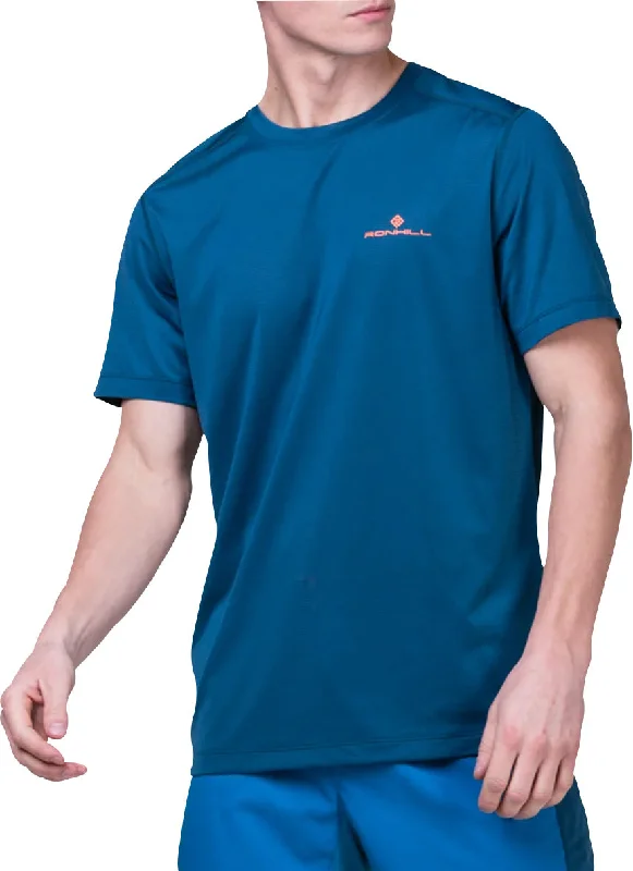 Weekend Savings Fiesta Ronhill Tech Short Sleeve Mens Running Top - Blue