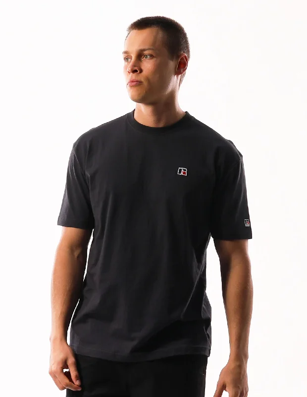 Doorbuster Deal RUSSELL MEN'S R LOGO SLOUCH CHARCOAL TEE
