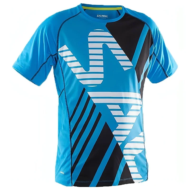 Year-End Clearance Salming Short Sleeve Junior Running Top - Blue