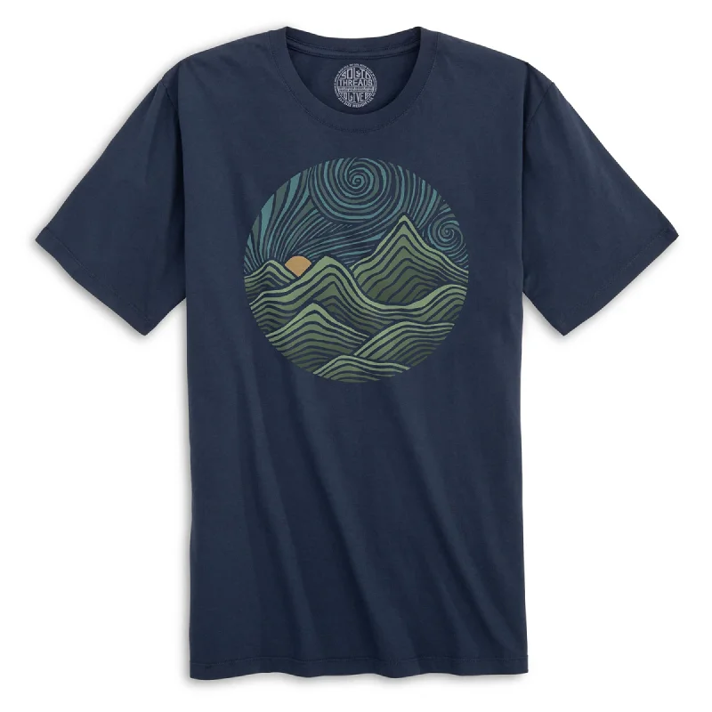 Swirly Mountains | Design by Dylan Fant Organic Cotton T-shirt