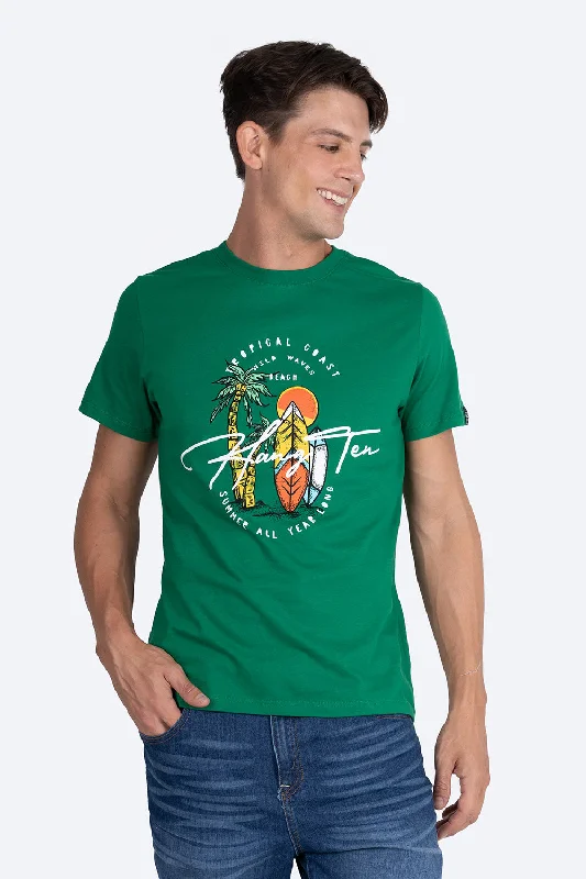 Super Savings T-shirt estampado tropical coast