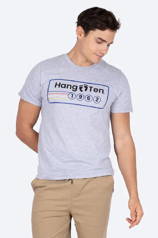 Loyalty Reward T-shirt gris estampado Hang Ten