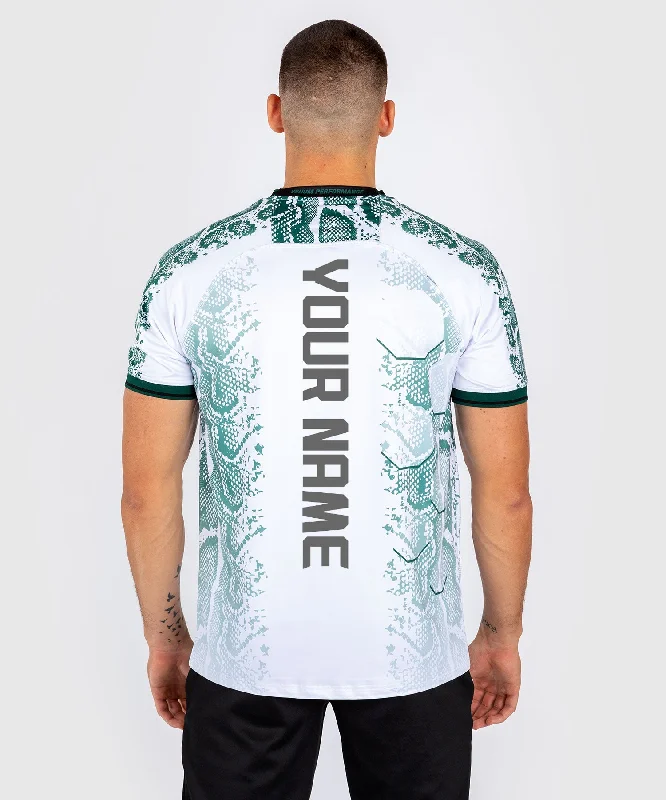 Low Price UFC Adrenaline by Venum Personalized Authentic Fight Night Men’s Jersey - Emerald Edition - White/Green