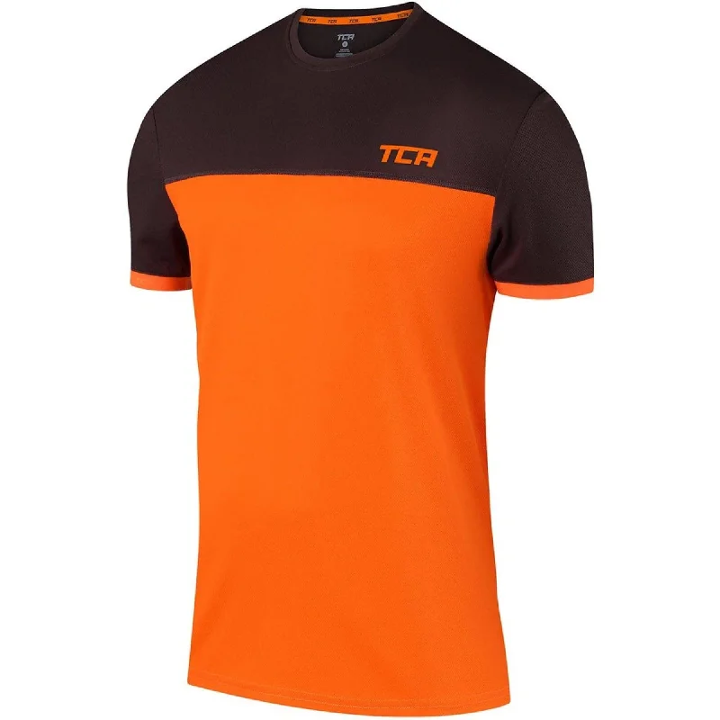 Blowout Deals TCA Aeron Short Sleeve Junior Running Top - Orange