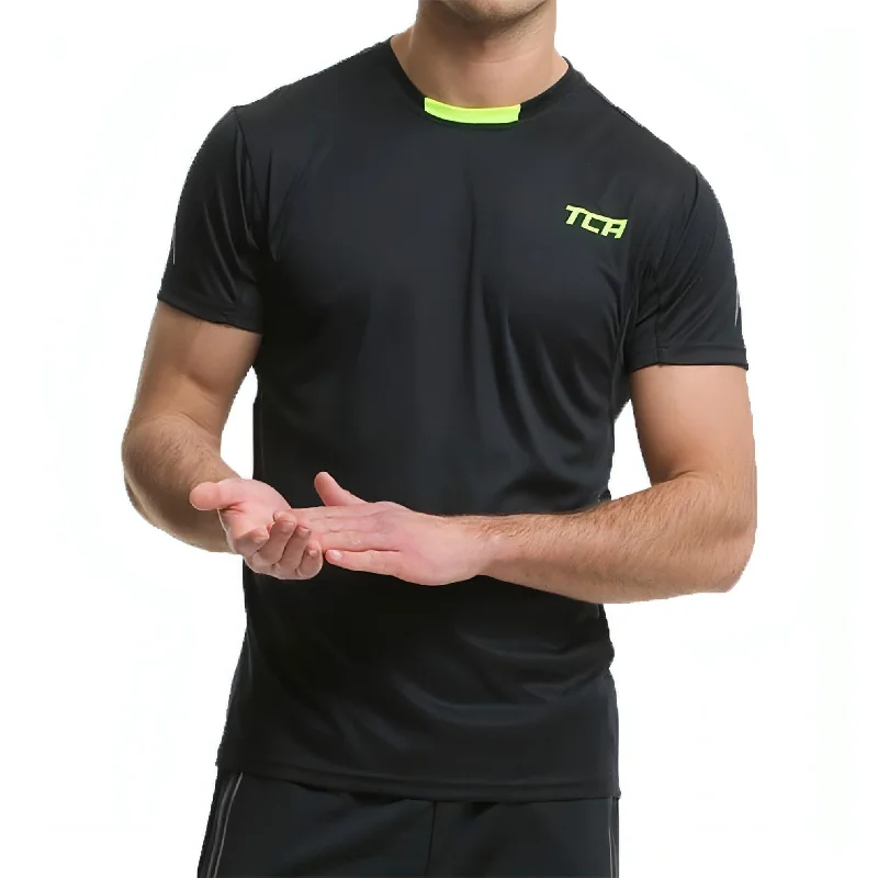 Price Break TCA Atomic Short Sleeve Mens Training Top - Black