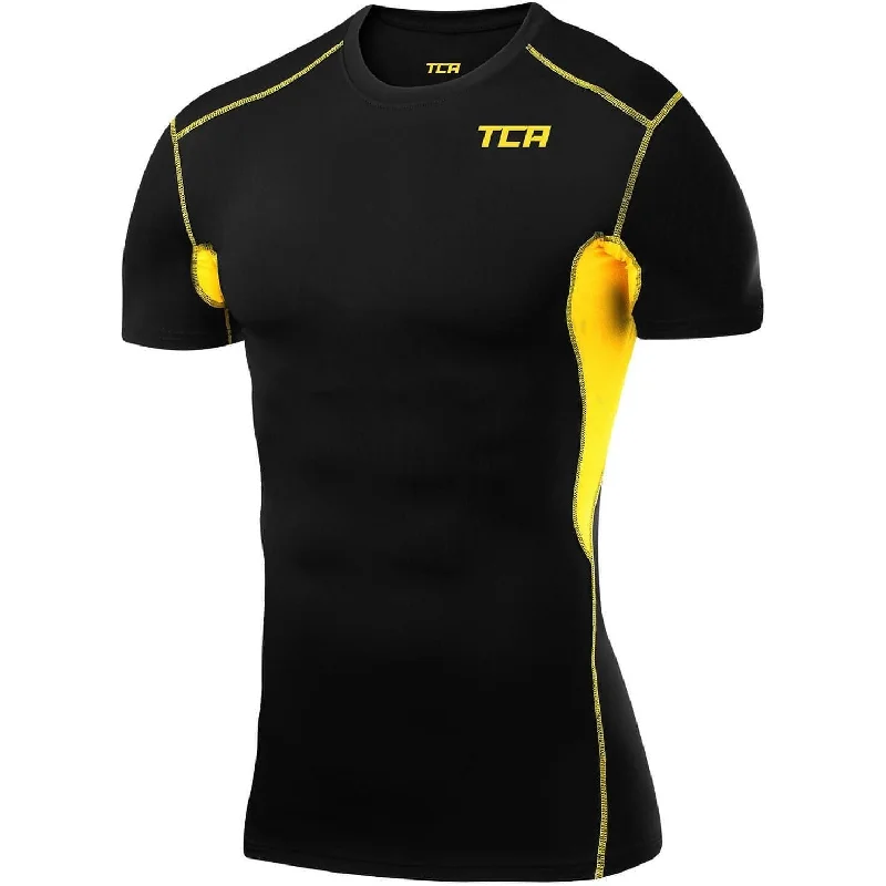 Crazy Savings TCA HyperFusion Short Sleeve Junior Compression Top - Black