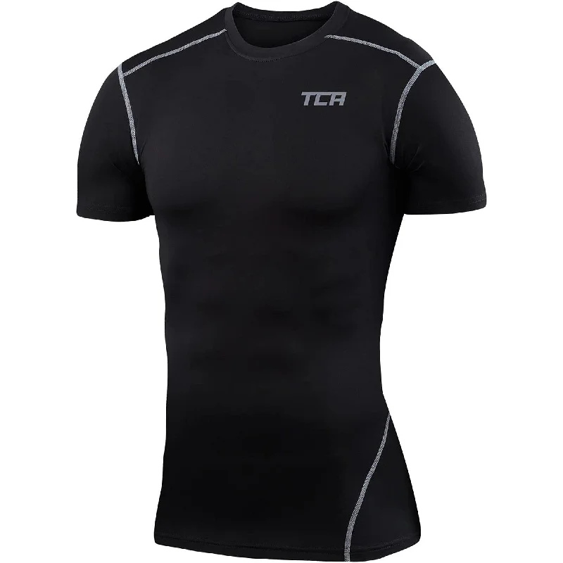 Daily Specials TCA Pro Performance Short Sleeve Thermal Junior Compression Top - Black
