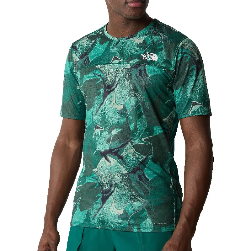Exclusive Offer The North Face Sunriser Short Sleeve Mens Running Top - Green