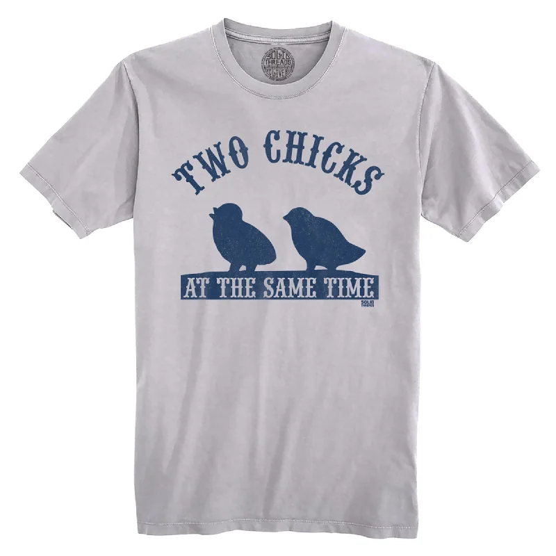 Two Chicks At The Same Time Organic Cotton T-shirt