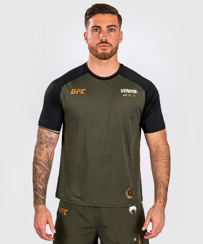 The Best Prices UFC Adrenaline by Venum Fight Week Men’s Dry-tech T-shirt - Khaki/Bronze