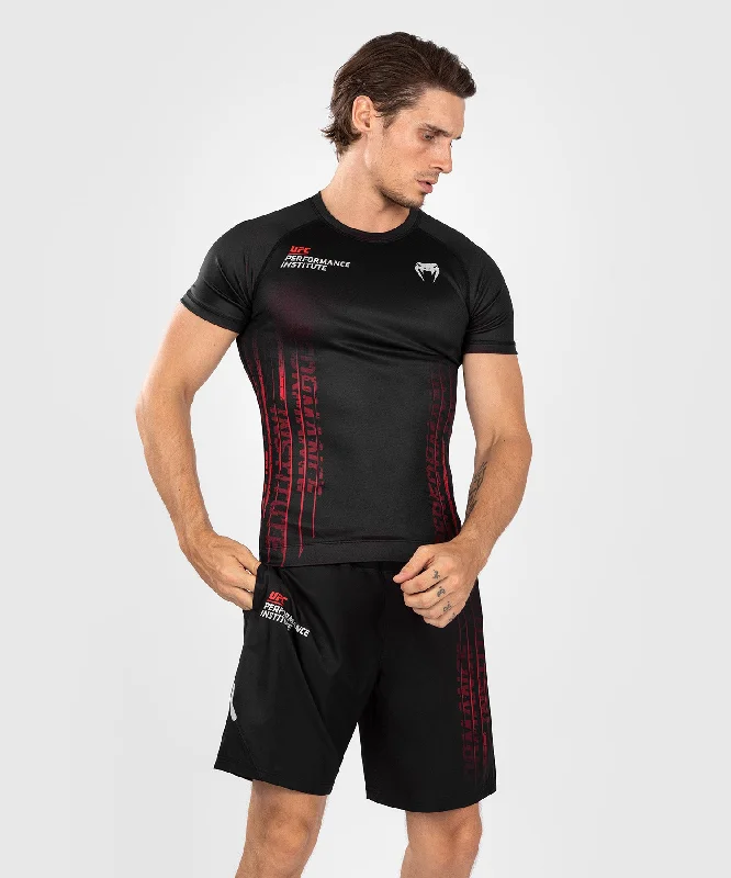 Take Advantage UFC Venum Performance Institute 2.0 Men’s Short-Sleeve Rashguard - Black/Red