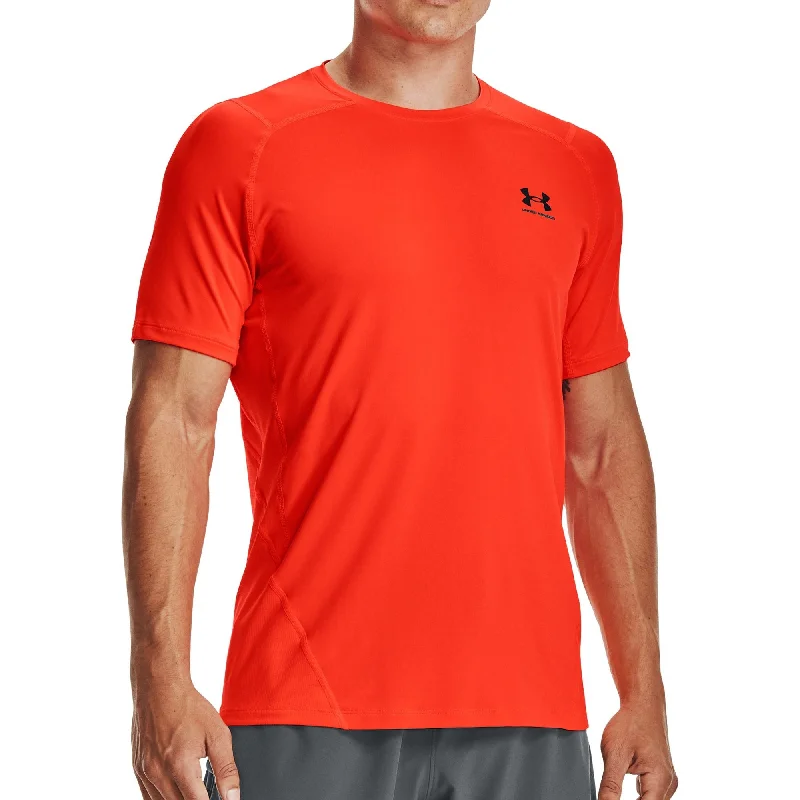 Value Pack Under Armour HeatGear Fitted Short Sleeve Mens Running Top - Red