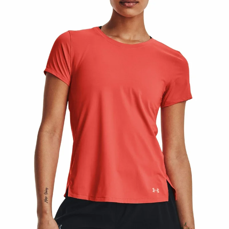 New Deals Under Armour Iso-Chill 200 Laser Short Sleeve Womens Running Top - Orange