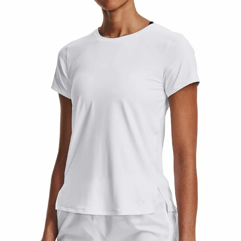 Deal Mania Under Armour Iso-Chill 200 Laser Short Sleeve Womens Running Top - White