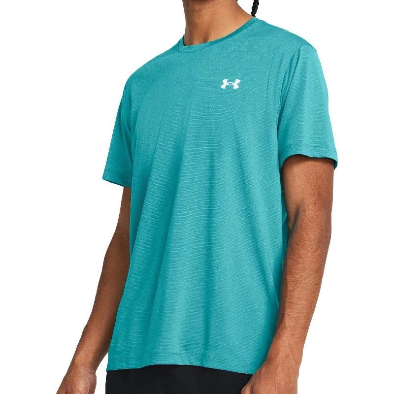 Super Deal Under Armour Launch Short Sleeve Mens Running Top - Green