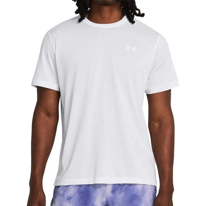 Savings Soar This Weekend Under Armour Launch Short Sleeve Mens Running Top - White