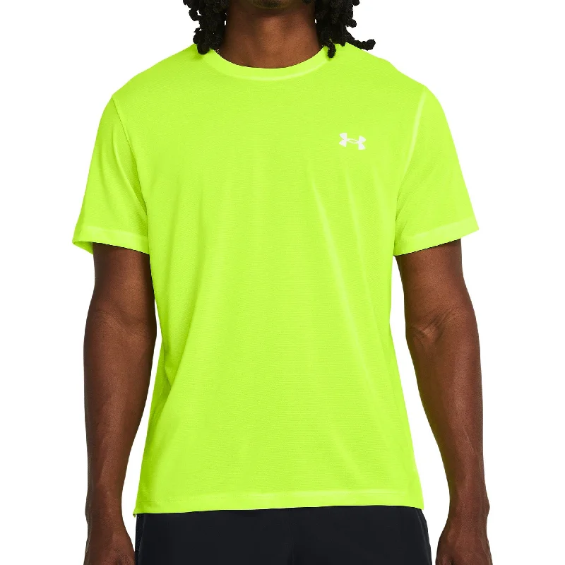Take Advantage Under Armour Launch Short Sleeve Mens Running Top - Yellow