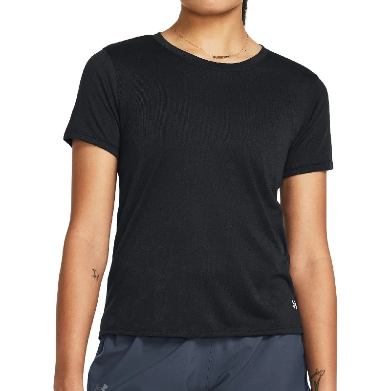 Year-End Sale Under Armour Launch Splatter Short Sleeve Womens Running Top - Black