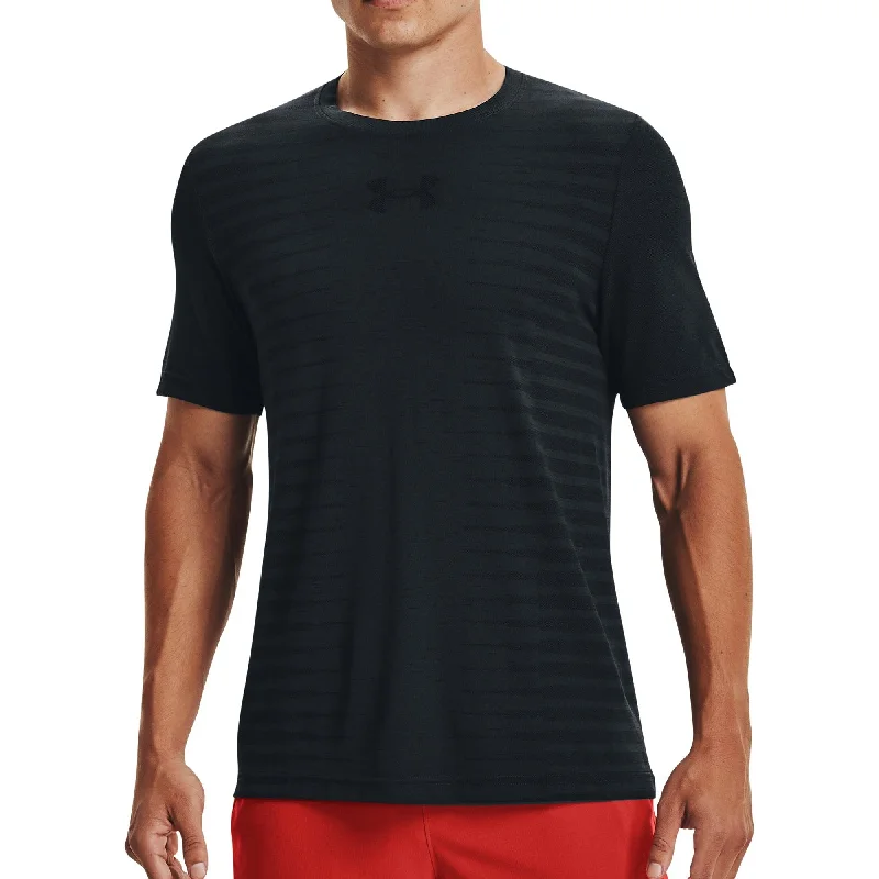 Act Fast Under Armour Seamless Workmark Short Sleeve Mens Running Top - Black