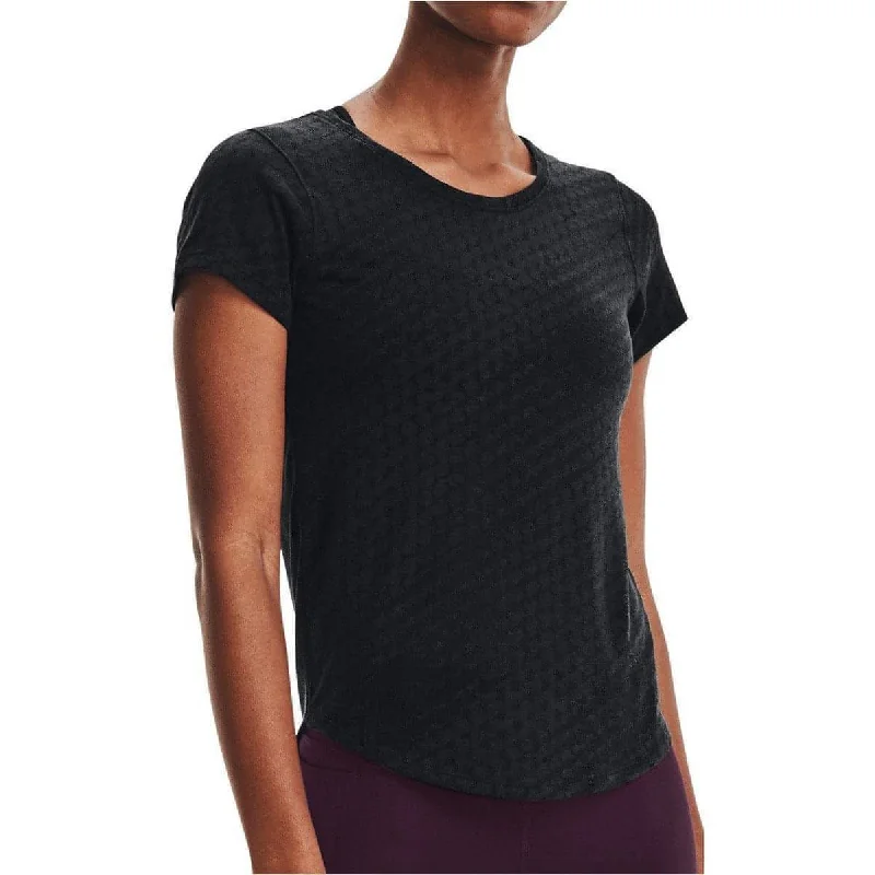 Major Savings Under Armour Streaker Runclipse Short Sleeve Womens Running Top - Black