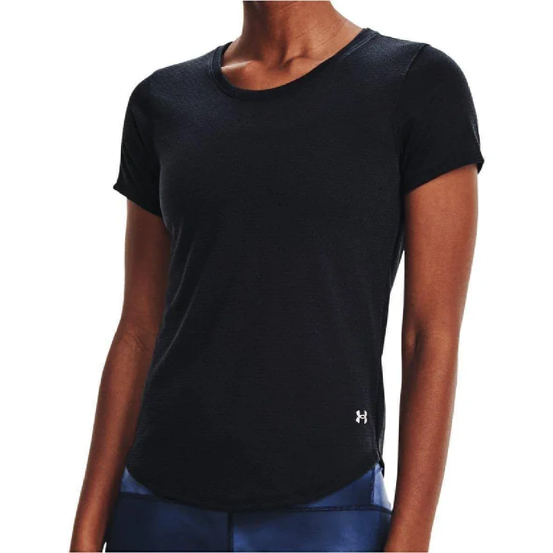 Grand Opening Sale Under Armour Streaker Short Sleeve Womens Running Top - Black