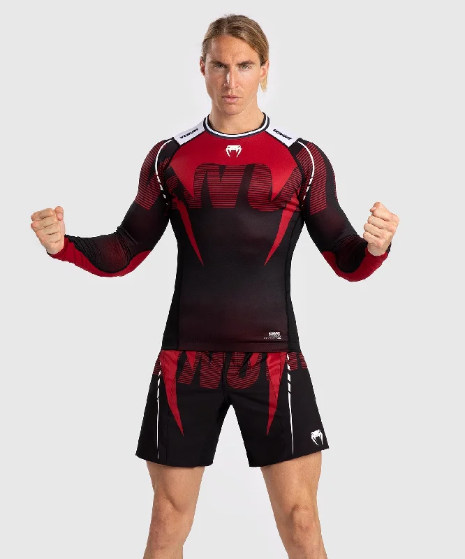 Special Price Venum Adrenaline Men's Long Sleeve Rashguard - Red