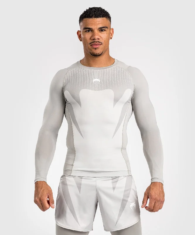 Weekend Flash Sale Venum Attack Men's Long Sleeve Rashguard - Sand