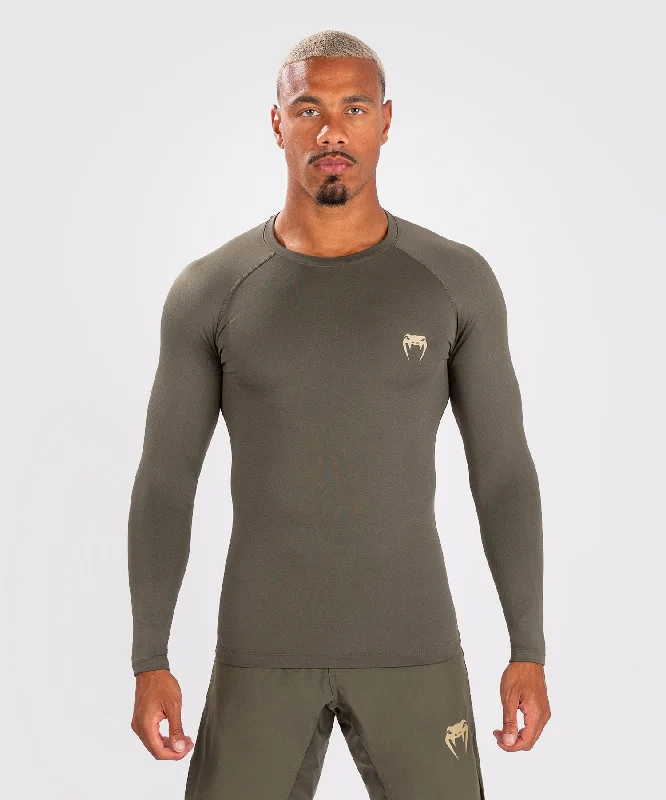 Flash Deals Venum Contender Men’s Long Sleeve Rashguard - Khaki