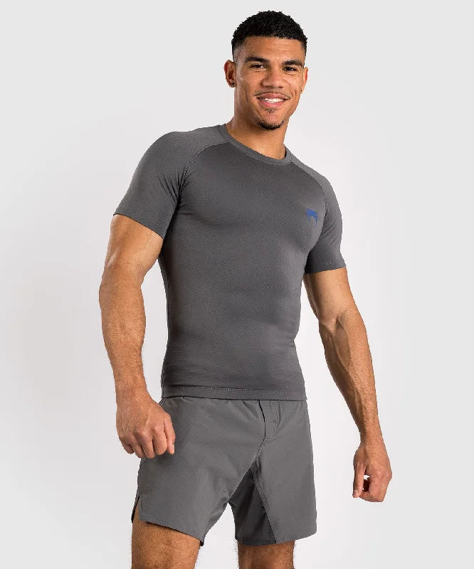 Don't Wait Venum Contender Men’s Short Sleeve Rashguard - Grey