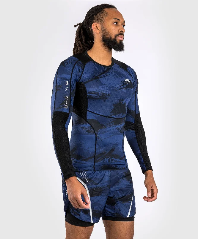 Fantastic Offers Venum Electron 3.0 Long Sleeve Rashguard - Navy
