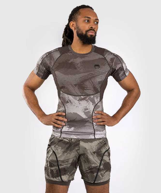Limited Time Venum Electron 3.0 Short Sleeve Rashguard - Sand