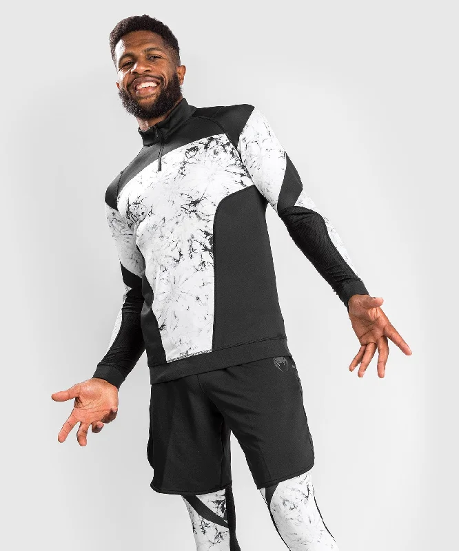 Stock Clearance Venum G-Fit Marble Dry Tech long sleeves zipped collar - Marble